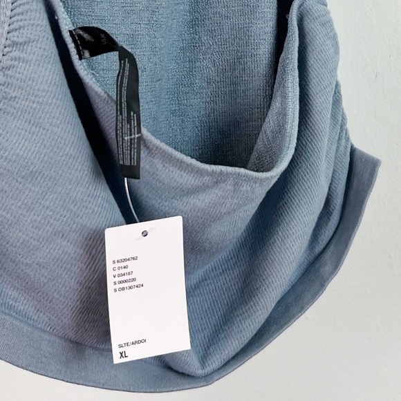 NWT Urban Outfitters Out From Under Matchpoint Seamless Ruched Bra Top Slate - Picture 6 of 9